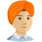 Person Wearing Turban - Medium Light emoji on Messenger